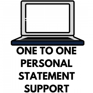 Icon saying one to one personal statement support